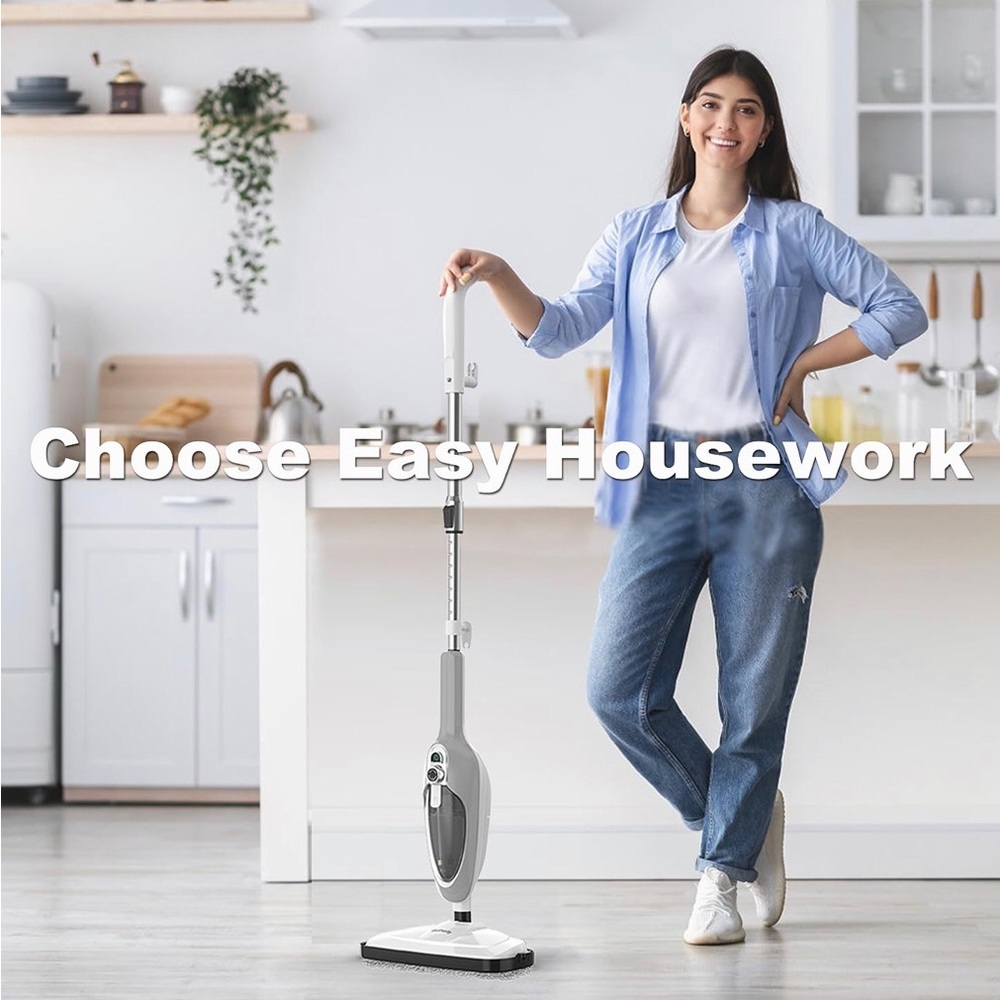 Steam Mop - 10-in-1 MultiPurpose Handheld Steam Cleaner Detachable Floor Steamer
